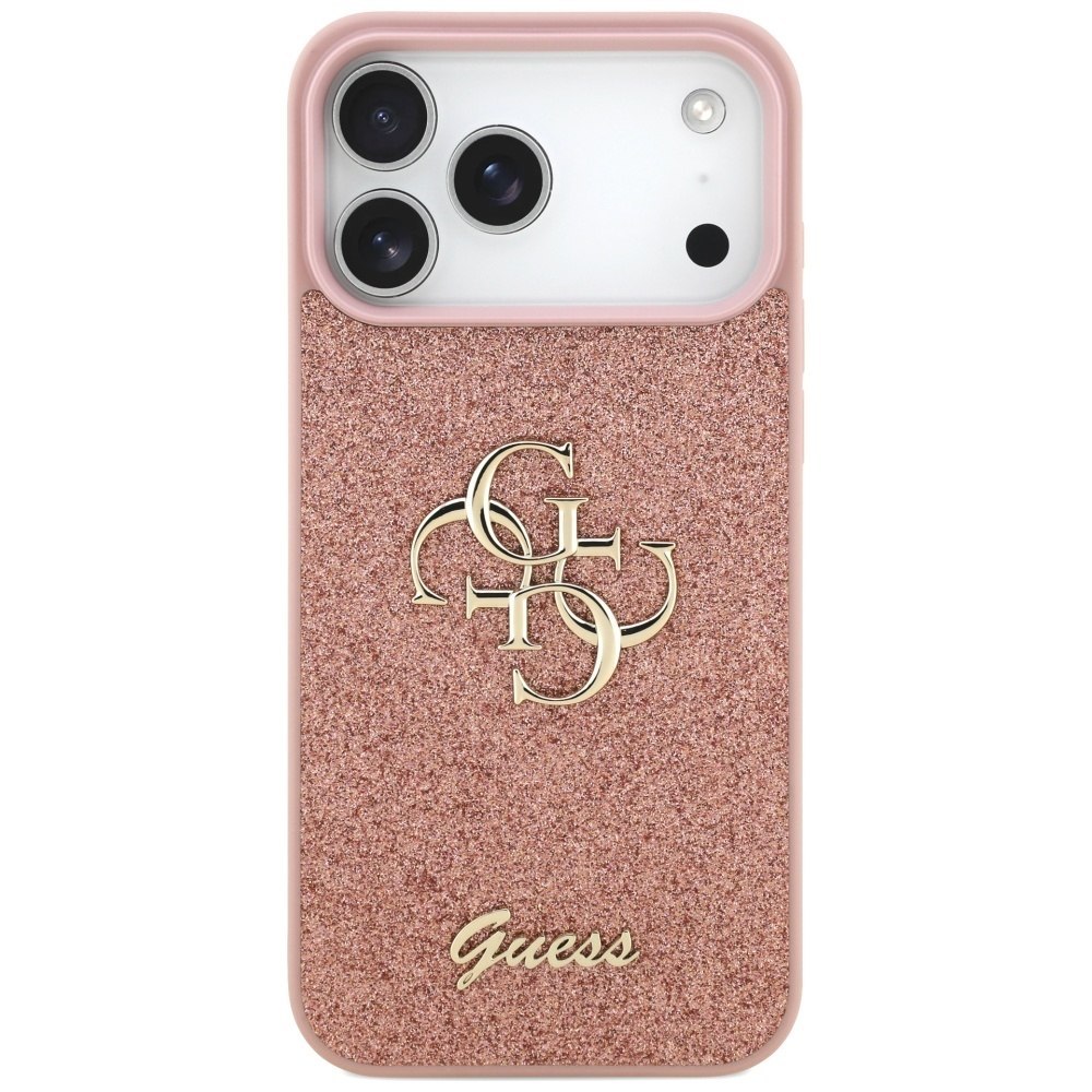 Etui Guess Fixed Glitter Big 4G do iPhone 17 Pro Max różowy